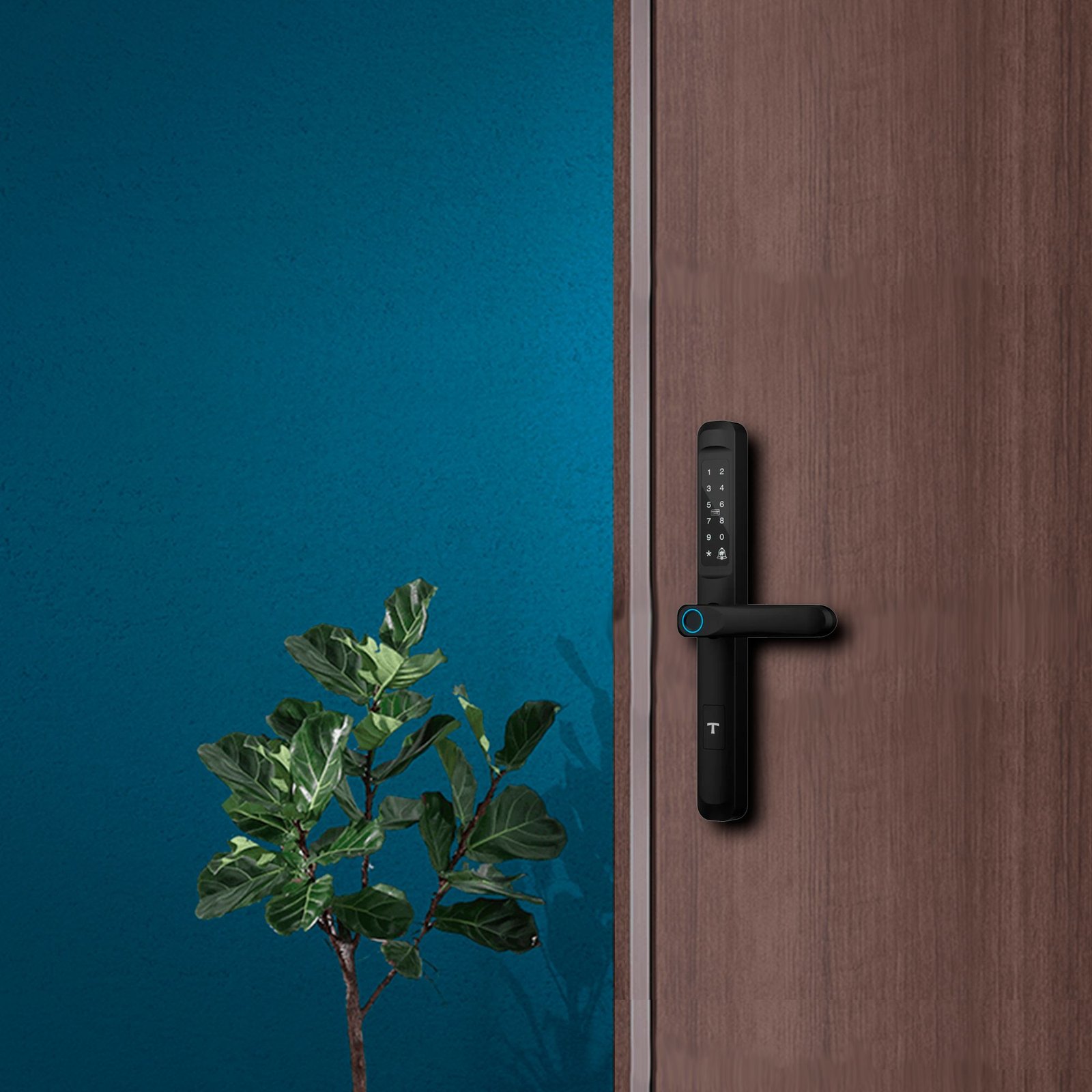 TENK9NWF-Puerta-Tenon-K9-Cerradura-Digital-Cerrajeria-Marina.jpg Cerradura Smart Perfil Angosto aluminio/pvc Tenon K9 - Imagen 3